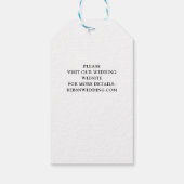 Benutzerdefiniertes Foto | Save the Date, Handschr Geschenkanhänger (Rückseite)