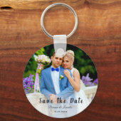 Benutzerdefiniertes Foto | Save the Date, Handschr Schlüsselanhänger (Vorderseite)