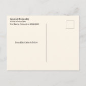 Benutzerdefiniertes Foto Save the Date Herbstlicht Postkarte (Rückseite)