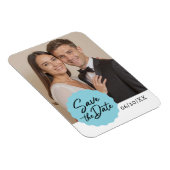 Benutzerdefiniertes Foto Save the Date Modernes Sc Magnet (Rechte Seite)