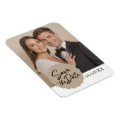 Benutzerdefiniertes Foto Save the Date Modernes Sc Magnet (Rechte Seite)