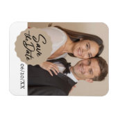 Benutzerdefiniertes Foto Save the Date Modernes Sc Magnet (Horizontal)
