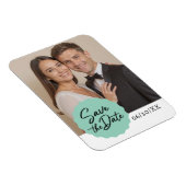 Benutzerdefiniertes Foto Save the Date Modernes Sc Magnet (Rechte Seite)