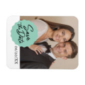 Benutzerdefiniertes Foto Save the Date Modernes Sc Magnet (Horizontal)