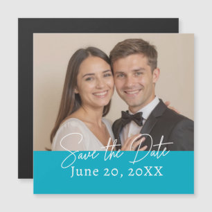Benutzerdefiniertes Foto Save the Date Modernes Sk Magnetkarte