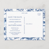 Benutzerdefiniertes Foto Save the Date Postkarte (Rückseite)