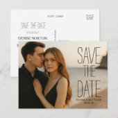Benutzerdefiniertes Foto Save the Date Postkarte (Vorne/Hinten)