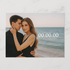 Benutzerdefiniertes Foto Save the Date Postkarte