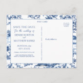 Benutzerdefiniertes Foto Save the Date Postkarte (Rückseite)