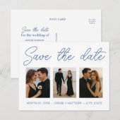 Benutzerdefiniertes Foto Save the Date Postkarte (Vorne/Hinten)