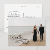Benutzerdefiniertes Foto Save the Date Postkarte (Vorne/Hinten)