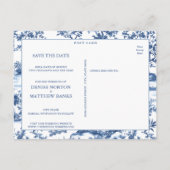 Benutzerdefiniertes Foto Save the Date Postkarte (Rückseite)