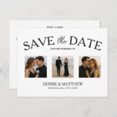 Benutzerdefiniertes Foto Save the Date Postkarte (Vorne/Hinten)