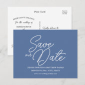 Benutzerdefiniertes Foto Save the Date Postkarte (Vorne/Hinten)