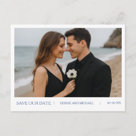 Benutzerdefiniertes Foto Save the Date Postkarte