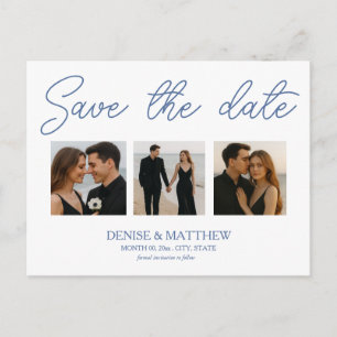 Benutzerdefiniertes Foto Save the Date Postkarte