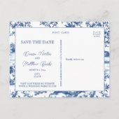 Benutzerdefiniertes Foto Save the Date Postkarte (Rückseite)