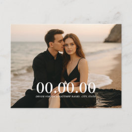 Benutzerdefiniertes Foto Save the Date Postkarte