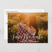 Benutzerdefiniertes Foto Save the Date Postkarte (Vorne/Hinten)