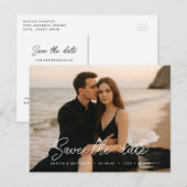 Benutzerdefiniertes Foto Save the Date Postkarte (Vorne/Hinten)