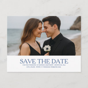 Benutzerdefiniertes Foto Save the Date Postkarte