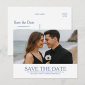 Benutzerdefiniertes Foto Save the Date Postkarte (Vorne/Hinten)