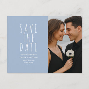 Benutzerdefiniertes Foto Save the Date Postkarte