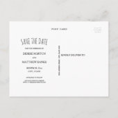 Benutzerdefiniertes Foto Save the Date Postkarte (Rückseite)