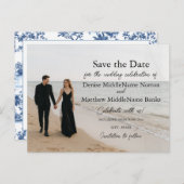 Benutzerdefiniertes Foto Save the Date Postkarte (Vorne/Hinten)