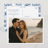 Benutzerdefiniertes Foto Save the Date Postkarte (Vorne/Hinten)