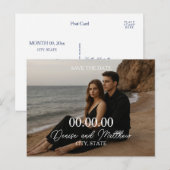 Benutzerdefiniertes Foto Save the Date Postkarte (Vorne/Hinten)