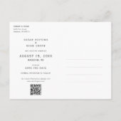 Benutzerdefiniertes Foto Save the Date Postkarte e (Rückseite)