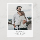 Benutzerdefiniertes Foto Save the Date Postkarte e (Vorderseite)