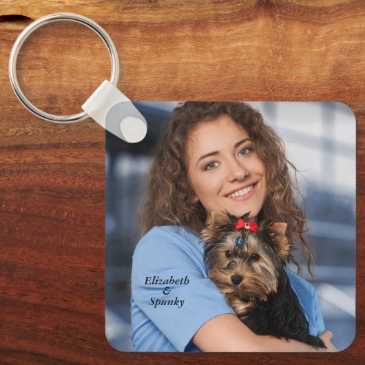 Benutzerdefiniertes Foto Schlüsselanhänger (Vorderseite)
