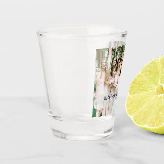 Benutzerdefiniertes Foto Schnapsglas (Links)