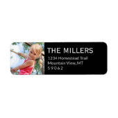 Benutzerdefiniertes Foto Schwarz Moderne Rücksende (Vorne)