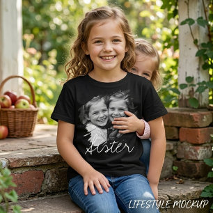 Benutzerdefiniertes Foto-Schwester-Schwester-Scrip Tri-Blend Shirt
