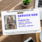 Benutzerdefiniertes Foto-Service-Hund-ID-Abzeichen