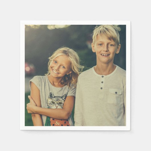 Benutzerdefiniertes Foto Serviette (Vorderseite)