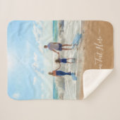 Benutzerdefiniertes Foto Sherpa Blanken Ihre Fotos Sherpadecke (Vorderseite (Horizontal))