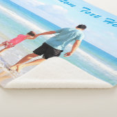 Benutzerdefiniertes Foto-Sherpa-Deckblatt mit Text Sherpadecke (3/4)