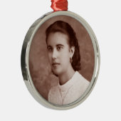 Benutzerdefiniertes Foto Silbernes Ornament (Rechts)