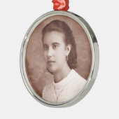 Benutzerdefiniertes Foto Silbernes Ornament (Links)