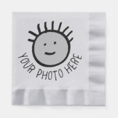 Benutzerdefiniertes Foto SILV. NAPKINS-Vorlage für Serviette (Vorderseite)