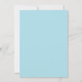 Benutzerdefiniertes Foto Soft Blue Save the Date (Rückseite)