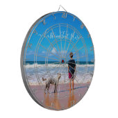 Benutzerdefiniertes Foto-Speicherplatine mit Textn Dartscheibe (Vorderseite Links)