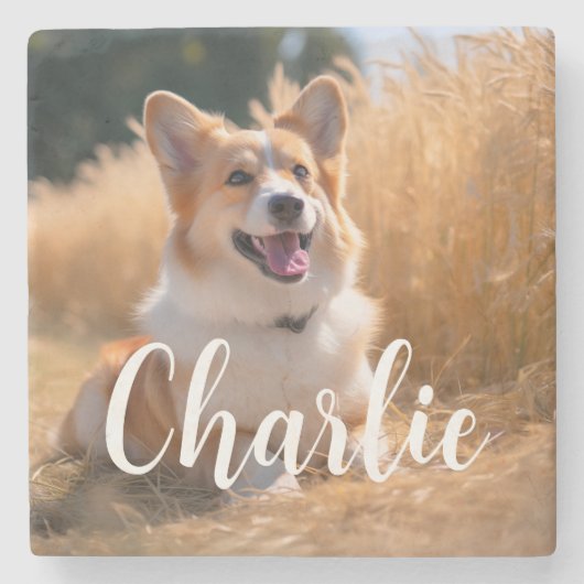 Benutzerdefiniertes Foto Steinuntersetzer (Vorderseite)