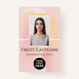 Benutzerdefiniertes Foto, Strichcode, Logo, Name Ausweis