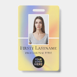 Benutzerdefiniertes Foto, Strichcode, Logo, Name Ausweis