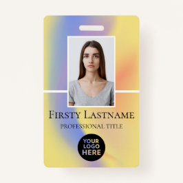 Benutzerdefiniertes Foto, Strichcode, Logo, Name Ausweis